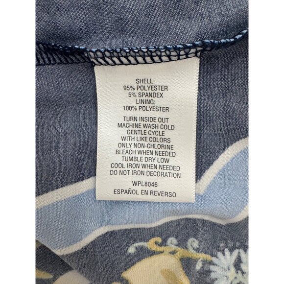 JM Collection Floral Print Crystals Cold Shoulder Shift Dress Size 3X 22 24 Plus - Picture 7 of 7